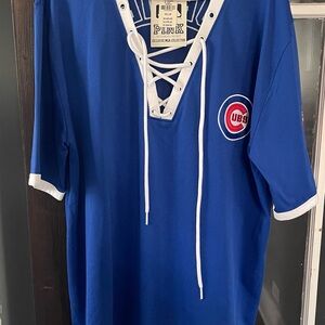 PINK Victoria's Secret Blue Lace-Up Jersey